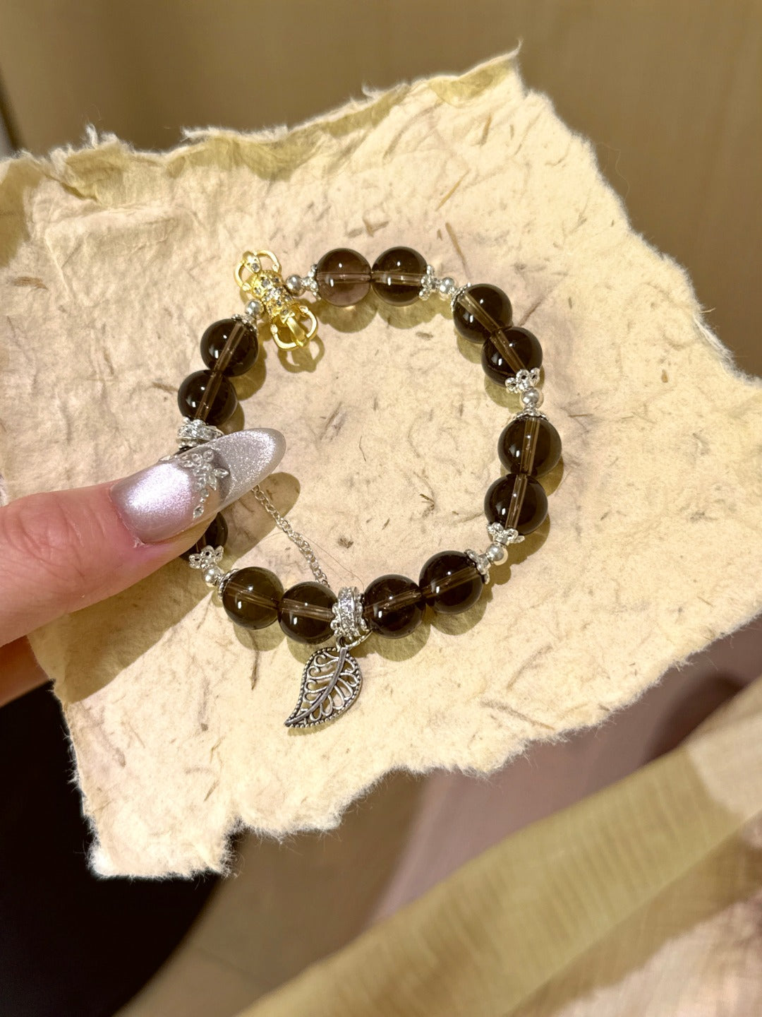 ▫️▪️ Tea crystal bracelet